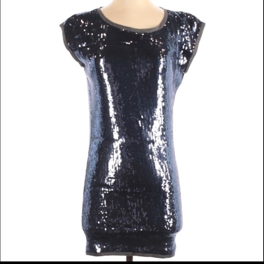 RACHEL Rachel Roy Sequin Lavender Mini Dress XS - Picture 3 of 6